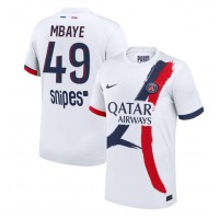 Paris Saint-Germain Ibrahim Mbaye #49 Vonkajší futbalový dres 2025-26 Krátky Rukáv